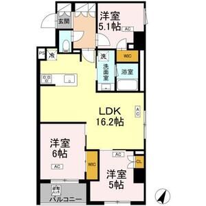 3LDK 間取り図