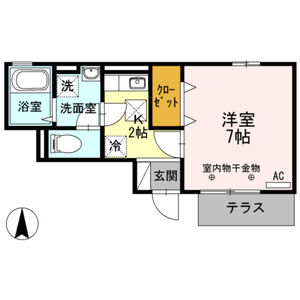 1K 間取り図