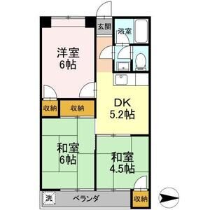 3DK 間取り図