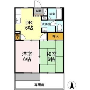 2DK 間取り図
