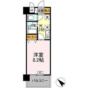 1K 間取り図