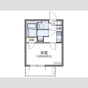 1K 間取り図