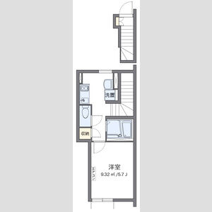 1K 間取り図