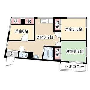 3DK 間取り図