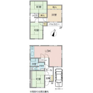 4LDK 間取り図