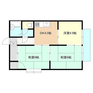 3DK 間取り図