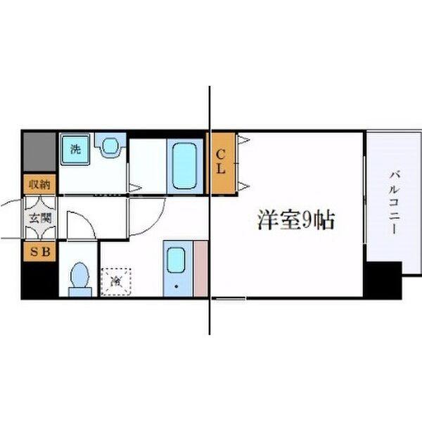 1K 間取り図