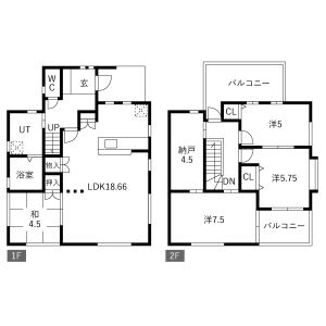 4LDK 間取り図
