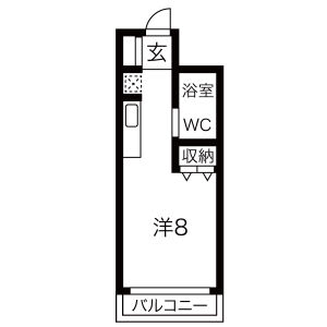 ワンルーム 間取り図