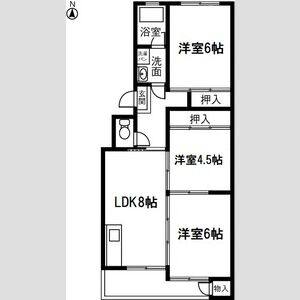 3DK 間取り図
