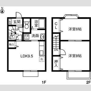 2LDK 間取り図
