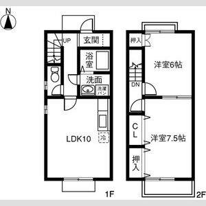 2LDK 間取り図