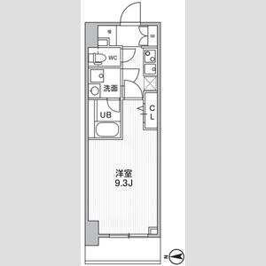 1K 間取り図