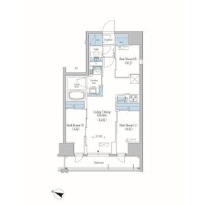 3LDK 間取り図
