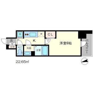 1K 間取り図
