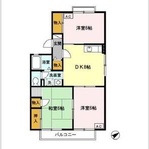 3DK 間取り図
