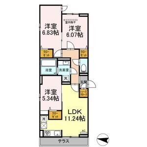 3LDK 間取り図