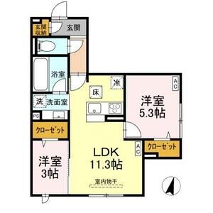 2LDK 間取り図