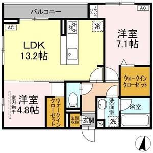 2LDK 間取り図