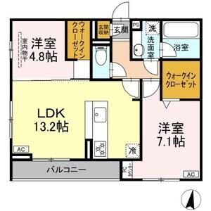 2LDK 間取り図