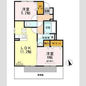 2LDK 間取り図