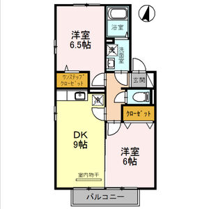 2DK 間取り図