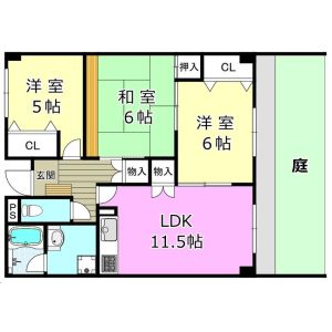 3LDK 間取り図