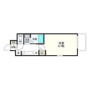 1K 間取り図
