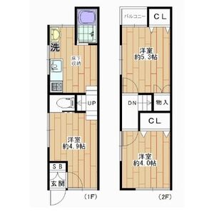 3DK 間取り図