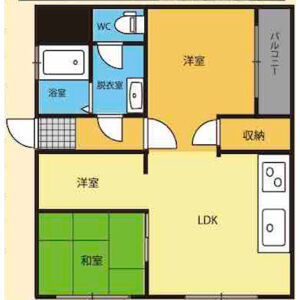 3DK 間取り図