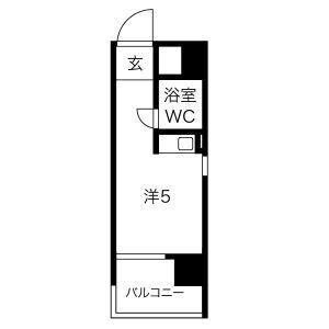 ワンルーム 間取り図