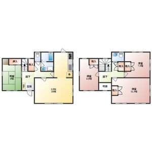 4LDK 間取り図