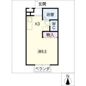 1R 間取り図