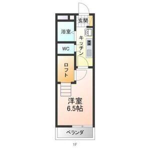 1K 間取り図
