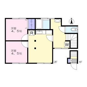 2DK 間取り図