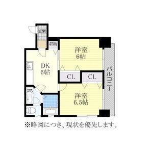 2DK 間取り図