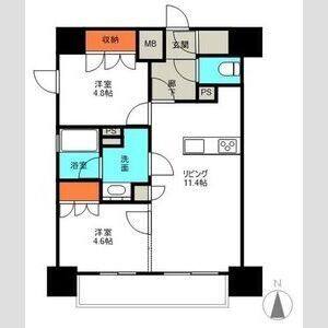 2LDK 間取り図