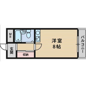 ワンルーム 間取り図