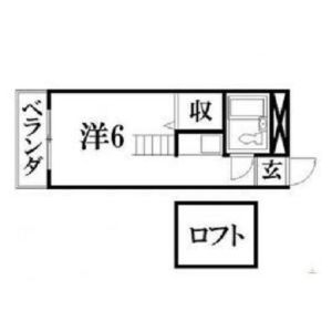 ワンルーム 間取り図