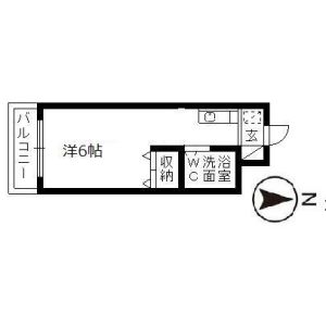 ワンルーム 間取り図