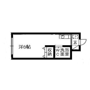 ワンルーム 間取り図