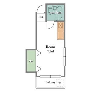 ワンルーム 間取り図