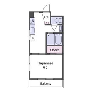1DK 間取り図