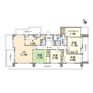 4LDK 間取り図