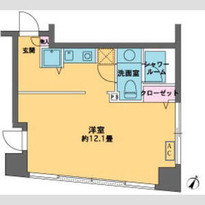 ワンルーム 間取り図