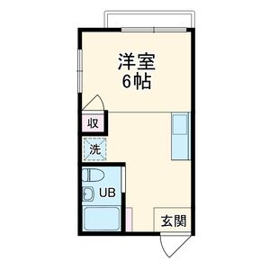 ワンルーム 間取り図