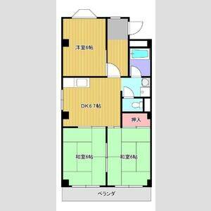 3DK 間取り図