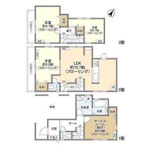 3LDK 間取り図