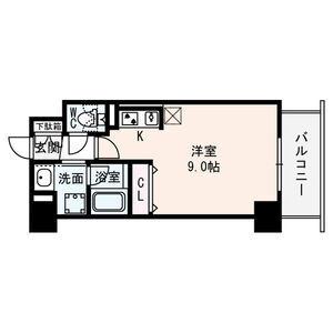 ワンルーム 間取り図