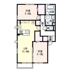 2LDK 間取り図